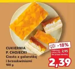 Kaufland Ciasto z galaretką i brzoskwiniami Chojecki oferta