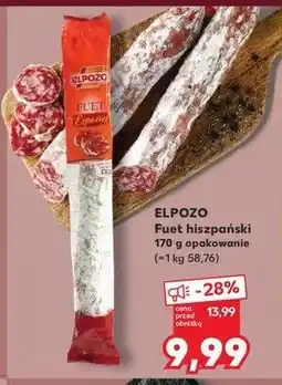 Kaufland Fuet hiszpański ELPOZO oferta