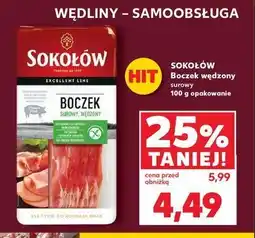 Kaufland Boczek surowy wędzony Sokołów oferta