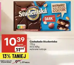 Delikatesy Centrum Czekolada Studencka Dark oferta