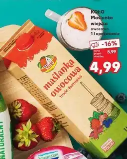 Kaufland Maślanka owocowa Osm koło oferta