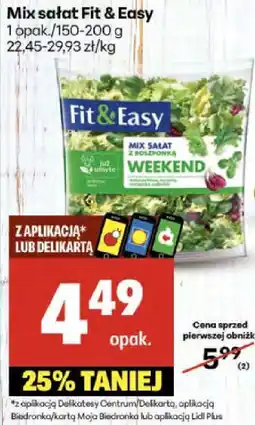 Delikatesy Centrum Mix sałat Fit & Easy Weekend oferta