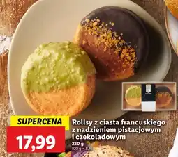 Lidl Rolls z ciasta francuskiego z nadzieniem pistacjowym i czekoladowym oferta