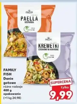 Kaufland Krewetki czosnkowe na makaronie Family fish oferta