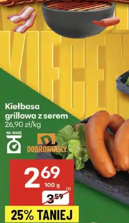 Delikatesy Centrum Kiełbasa grillowa z serem Dobrowolscy oferta
