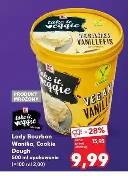 Kaufland Lody cookie dough K-take it veggie oferta