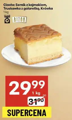 Delikatesy Centrum Ciasto Sernik z kajmakiem Bizon oferta