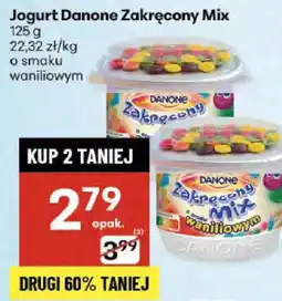 Delikatesy Centrum Jogurt Danone Zakręcony Mix o smaku waniliowym oferta