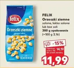 Kaufland Orzeszki ziemne smażone i solone Felix oferta