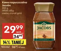 Delikatesy Centrum Kawa rozpuszczalna Jacobs Crema/Cronat Gold oferta