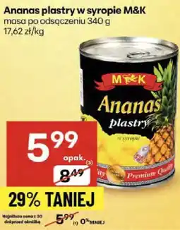 Delikatesy Centrum Ananas plastry w syropie M&K oferta