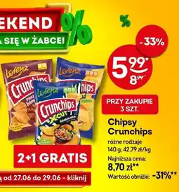 Żabka Chipsy Crunchips różne rodzaje oferta