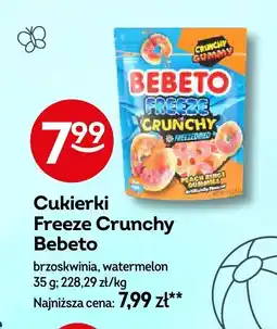 Cukierki Freeze Crunchy Bebeto brzoskwinia, watermelon