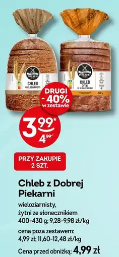 Żabka Chleb z Dobrej Piekarni wieloziarnisty Dobra Piekarnia oferta