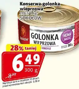 Prim Market Konserwa golonka wieprzowa Sokołów oferta