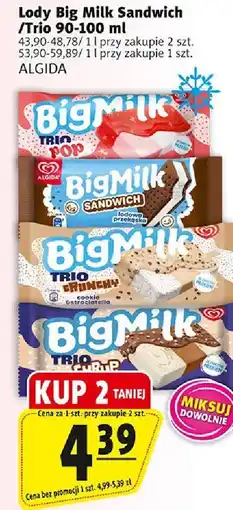 Prim Market Lody Big Milk Sandwich Trio Algida oferta