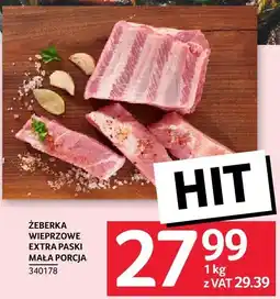 Selgros Żeberka wieprzowe extra paski Selgros oferta