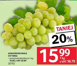 Selgros Winogrono białe Vittoria oferta