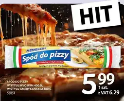 Selgros Spód do pizzy w stylu włoskim/amerykańskim Henglein oferta