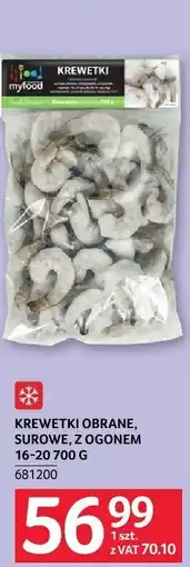 Selgros Krewetki obrane, surowe, z ogonem Selgros oferta