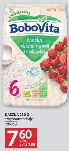 Selgros Kaszka mleczno-ryżowa truskawka BoboVita oferta