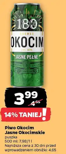 Netto Piwo Okocim Jasne Okocimskie oferta