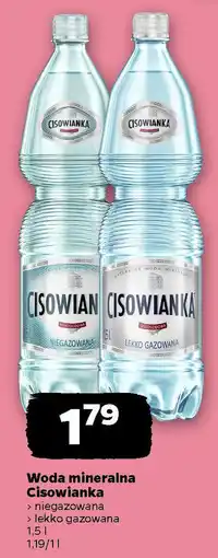 Netto Woda mineralna Cisowianka oferta