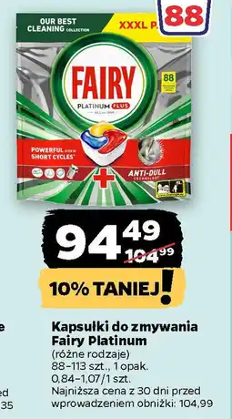 Netto Kapsułki do zmywania Fairy Platinum oferta