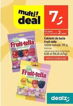 Dealz Gumy summer fruits Fruittella oferta