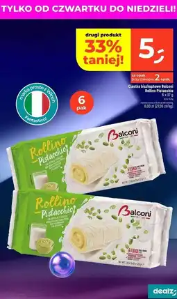 Dealz Ciastka rollino pistacja Balconi oferta