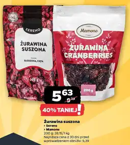 Netto Żurawina suszona oferta