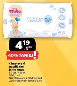Netto Chusteczki nawilżane Millu Aqua oferta