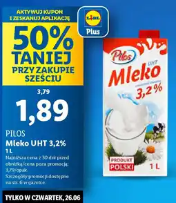 Lidl Pilos mleko uht 3,2% oferta