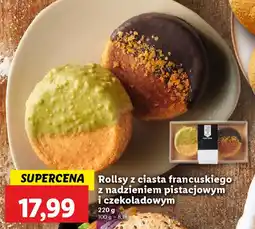Lidl Rollsy z ciasta francuskiego z nadzieniem pistacjowym i czekoladowym oferta