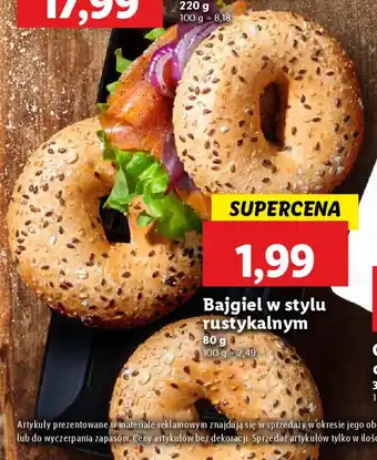 Lidl Bajgiel w stylu rustykalnym oferta