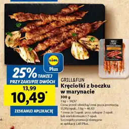 Lidl Grill&fun kręciołki z boczku w marynacie oferta