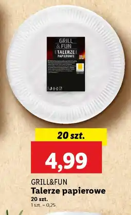 Lidl Grill & fun talerze papierowe oferta