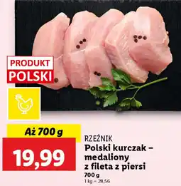 Lidl Rzeźnik polski kurczak - medaliony z fileta z piersi oferta