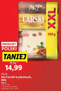 Lidl Pilos Ser Carski w plastrach oferta