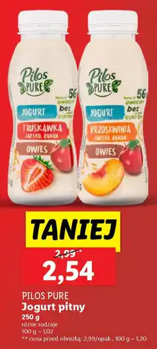 Lidl Pilos pure jogurt pitny oferta
