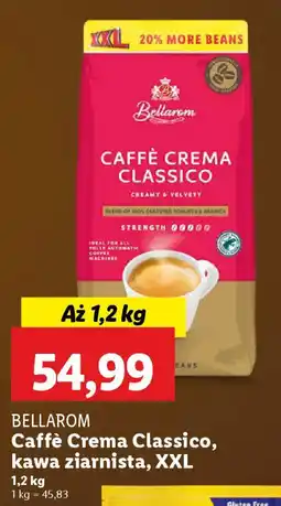 Lidl Bellarom caffè crema classico, kawa ziarnista oferta
