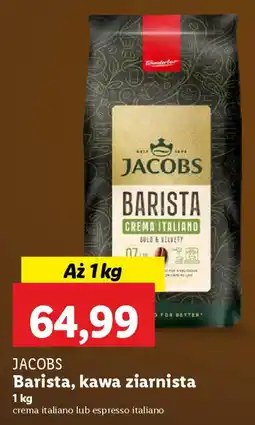 Lidl Jacobs barista, kawa ziarnista oferta