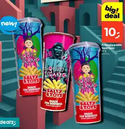 Dealz Przekąska w tubie Squid Game Salty & Toys oferta