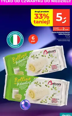 Dealz Ciastka biszkoptowe Balconi Rollino Pistacchio oferta
