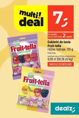 Dealz Cukierki do żucia Fruit-tella różne rodzaje oferta