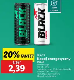 Lidl Black napój energetyczny oferta