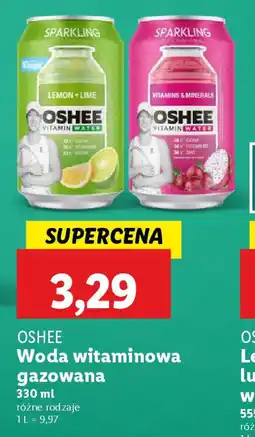 Lidl Oshee woda witaminowa gazowana oferta