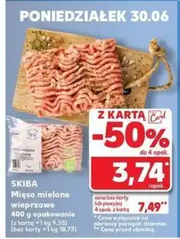 Kaufland Mięso mielone wieprzowe Skiba oferta