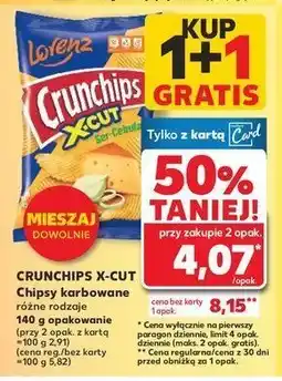 Kaufland Chipsy ser-cebula Crunchips x-cut Crunchips lorenz oferta