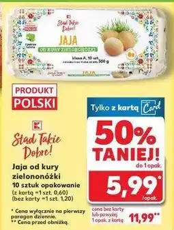 Kaufland Jaja kury zielononózki K-classic stąd takie dobre! oferta